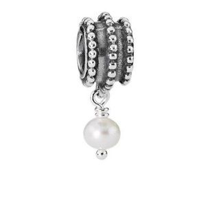 Pandora Pearl Drop Dangle Charm - Used
